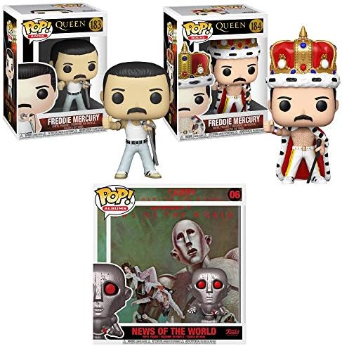 Funko Pop! Rocks : Queen - Freddie Mercury - Radio Gaga 4PK - Figurine en vinyle de collection - Idée cadeau - Produit officiel - Jouets pour enfants et adultes - Music Fans : Funko Funko Pop! Rocks : Queen - Freddie Mercury - Radio Gaga 4PK - Figurine en vinyle de collection - Idée cadeau - Produit officiel - Jouets pour enfants et adultes - Music Fans : Funko