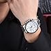 LONGBO Unique Business Wristwatches Fashion Stainless Steel Starp Sport Miliatry Analog Quartz Watch For Men - 80132 White