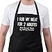 Bang Tidy Clothing Funny BBQ Apron Novelty Aprons Cooking Gifts for Men 100% Cotton 2 Pockets - I Rub My Meat Black One Size