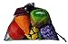LA Pop Designs Fruit & Veggie Reusable Shopping Tote Bags, Convenient & Lightweight - 7 PACK Variety - Gift Pack!!