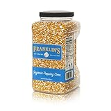 Franklin's Organic Popping Corn (7 lbs). Make Movie Theater Popcorn at Home.