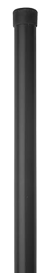 GAH-Alberts 617585 Zaunpfosten für Fix-Clip pro, ungebohrt, für die Befestigung mit Einschlag-Bodenhülsen, zinkphosphatiert, 