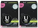 U by Kotex Sleek Super Tampons, 36 Count (Pack of 2)