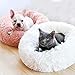WonderKathy Modern Soft Plush Round Pet Bed for Cats or Small Dogs, Mini Medium Sized Dog Cat Bed Self Warming Autumn Winter Indoor Snooze Sleeping Cozy Kitty Teddy Kennel (M(23.6″Dx7.9″H), Pink)thumb 2