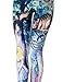 Pink Wind Womens Footless Print Strech Pants Leggings