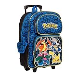 Pokemon Characters 16 Rolling Backpack - Kids