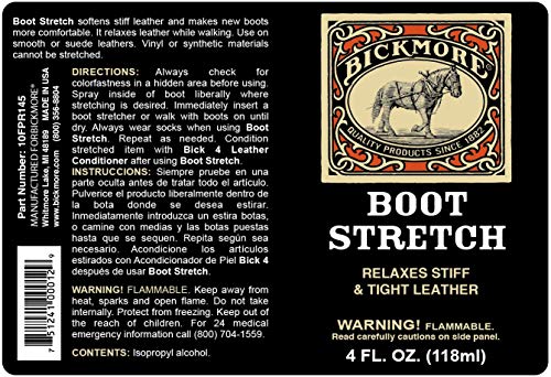 Bickmore Boot & Shoe Professional Leather Stretcher Spray - Stretch Tight Fitting Boots, Gloves, Bags + More | Suede & Nubuck | for Women and Men