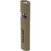 Nightstick NSP-1400T Dual-Switch Non-Rechargeable Dual-Light, Tan | Two independent operational switches - Dual-light spotlight and floodlight - Runs on 2 slim AAA batteries