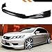 Fits for 2013-2015 Honda Accord 4 Door Sedan JDM Style Front Bumper Chin Lip Splitter W/Chrome Accent Trim