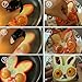 stbeyond Fried Egg Molds set- Non Stick Silicone Fried Egg Molds Pancake Rings - Funny Style with Bunny, Owl, Dog,Frog and Cat (set of 5)