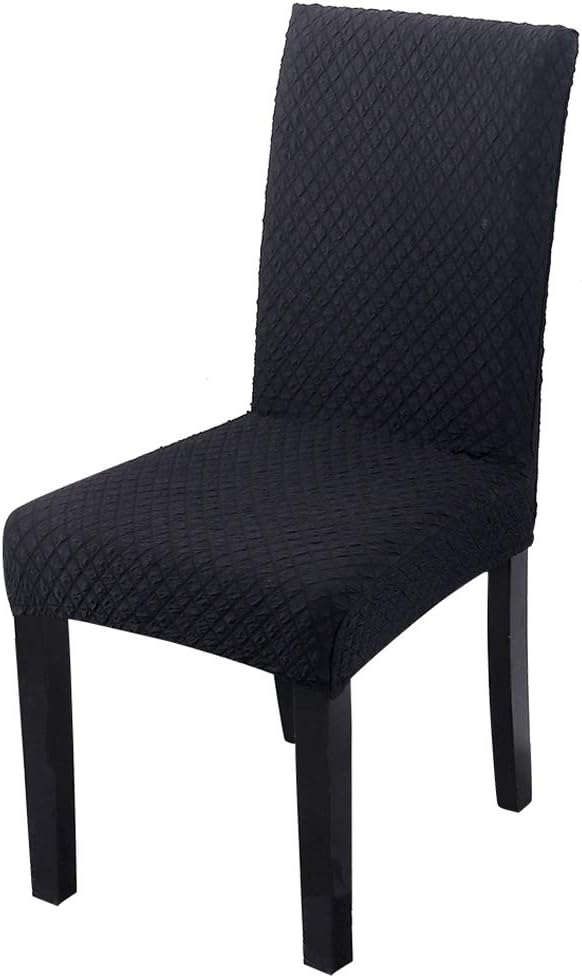 HOTNIU Jacquard Dining Chair Slipcovers Thick Knitted