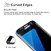 Winage Galaxy S7 Edge Screen Protector Winage, 3D Tempered Glass Screen Cover with 9H Hardness Full Coverage Ultra HD Clear Anti-Bubble Scratchproof - Black