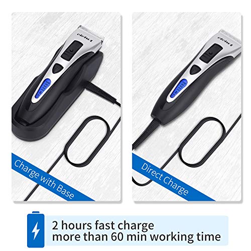 ELEHOT Hair Clippers for Men Electric Trimmer Cutter with 4 Length Switches 5 Combs Rechargeable Cordless LED Indicator for Men