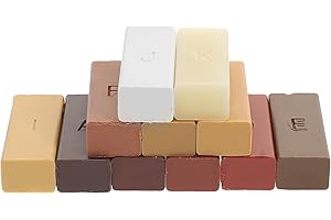Hoement Wood Floor Scratch Repair Wax 11-color Block Set for Laminate, Hardwood, Kitchen Countertop and Door