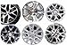 GMC Brushed Aluminum wheel Center Caps 22837060 83mm 3.25