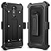 Evocel Explorer Series Phone Case Compatible with G Stylo 3 (2017 Release) with Belt Clip Holster and Slim Profile, Black