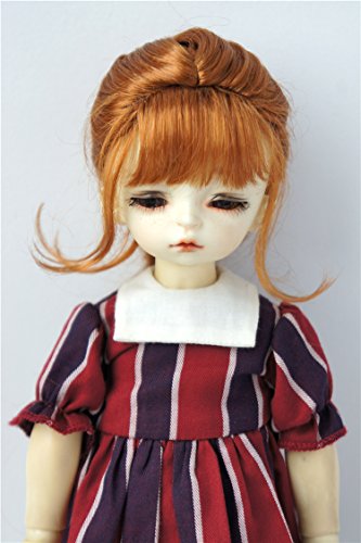 JD413 6-7' 16-18CM YOSD French Braids synthetic mohair doll wigs 1/6 BJD Doll accessories (carrot)