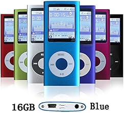 G.G.Martinsen 16 GB Mini Usb Port Slim Small Multi-lingual Selection 1.78 LCD Portable Mp3/Mp4, Mp3Player , Mp4Player , Video Player , Music Player , Media Player , Audio player With Photo Viewer , E-book Reader , Voice Recorder ,Games & Movie-Blue