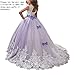 Princess Aqua Long Girls Pageant Dresses Kids Prom Puffy Tulle Ball Gown US 4