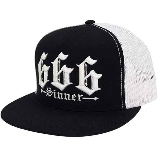 RIVEMUG White Trash Trucker Hat Flat Bill High Crown Adjustable