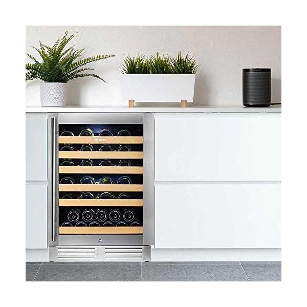 Wine-Cooler-Built-in-Multi-Size-Bottle-TS-1-series-Wine-refrigerator-Double-Layer-Tempered-Glass-Door-Stainless-Steel-Front-Ventilation-24-Inch-51-Bottles
