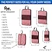 5 Set Compression Packing Cubes Travel luggage Suitcase Organizer Set Packs More in Less Space