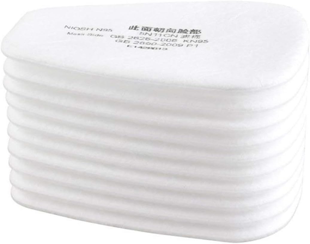 10 Piece 5N11 N95 Filter Cotton Filter 501 Replaceable Filter For 6200/7502/6800 / Dust Mask Chemical Protection