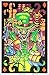 UltraViolet Distributing 1 X Alice in Wonderland Mad Hatter Collage Flocked Blacklight Poster Art Print