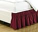 Fancy Collection Queen -King Easy Fit Bed Ruffle wrap Around Elastic Bed Skirt with 17
