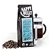 Amazon Brand - Happy Belly French Roast Organic Fairtrade Coffee, Dark Roast, Whole Bean, 12 ounce
