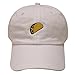 City Hunter C104 Taco Emoji Cotton Baseball Cap Dad Hats 15 Colors (White)