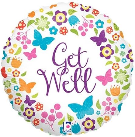 Large 45 7 Cm Buona Guarigione Elio Palloncino Foil Amazon It Casa E Cucina