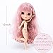 The 12 Inch Nude Doll is Similar to Blyth BJD Doll, Customized ICY Dolls Can Be Changed Makeup and Dress by DIY, Ball Jointed Dolls Best Gifts and Hobby For Girls (Purple Pink)