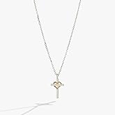 Alex and Ani Cross And Heart Necklace, Sterling Silver