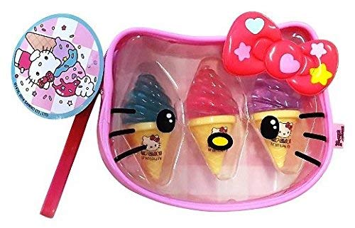 Hello Kitty Ice Cream Cone Lip Gloss Set