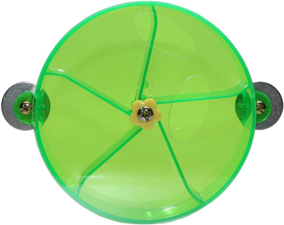 Bird Creative Foraging System Wheel Seed Food Ball Rotate Training Toy for Small and Medium Parrots Parakeet Cockatiel Conure