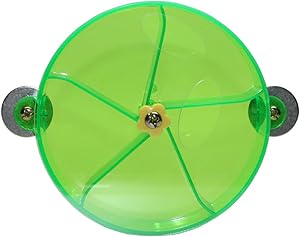 Bird Creative Foraging System Wheel Seed Food Ball Rotate Training Toy for Small and Medium Parrots Parakeet Cockatiel Conure