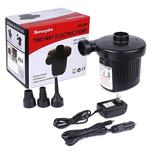 image for FIXKIT Electric Air Pump, Quick-Fill High-Pressure 110V AC/12V DC Infl