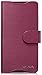 Sony Xperia Z3+ Wallet Case - VENA [vSuit] Draw Bench PU Leather Wallet Flip Cover with Stand and Card Slots for Sony Xperia Z3+ (Burgundy Red)