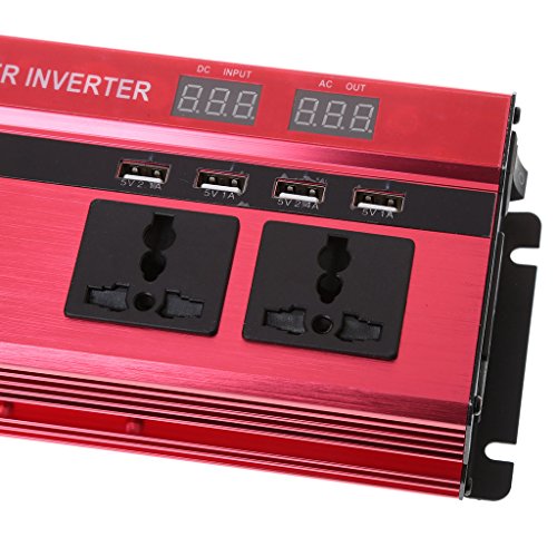Xumeili 2000W WATT Peak Car LED Power Inverter DC 12V To AC 220V 4 USB Converter Charger - Thumbnail 5