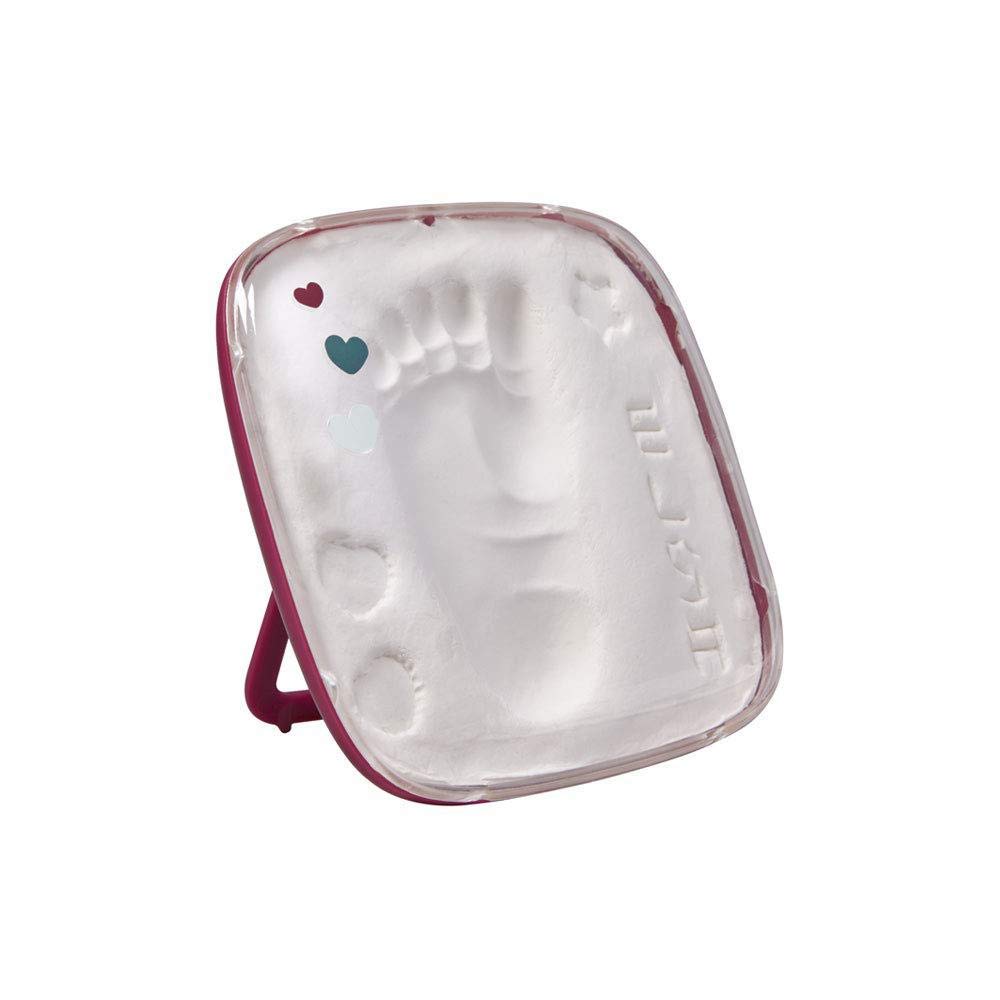 Baby Art Burgundy Baby Hand & Foot Clay Print Keepsake, Boys & Girls, Newborn Gift, Nursery Decor