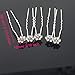 yueton 40 Pack Wedding Bridal Flower Crystal Rhinestone Hair Pins Clips Rhinestone Hair Clips for Women and Ladies
