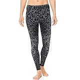 Hanes Women's Sport Performance Legging, Dada Grey/Ebony Geo, Large