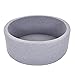 Depruies Kids Play Ball Pool Soft Quality Sponge Ocean Ball Pool Indoor Deluxe Baby Round Ball Pit Ideal Gift Play Toy for Children Toddler Infant Boys Girls（Gray）