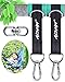 Tree Swing Straps Hanging Kit, Adjustable Hammock Straps(Set of 2), 2200Lbs Break Strength. 5ft Long with Tree Protector Sleeves, Swivel Strong Stainless Hook, Rustproof Screw Lock Carabiners