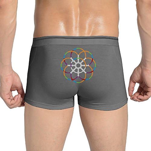 YWHmn Ranninbow Mandal Men's Breathable Underwear Trunks Basic Brief