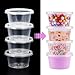 JVIGUE Slime Containers, 24 Pack slime storage containers lids Slime 4 oz, Including Slime Making Kit Kids Homemade Slime