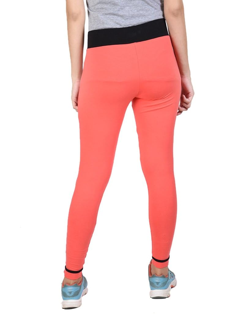 onesport women's cotton spandex jersey coral tights(onsp17cb-p)