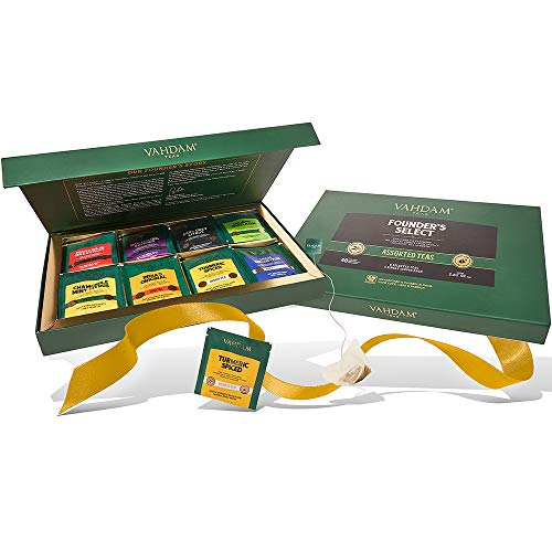 VAHDAM, Assorted Tea Gift Set (6 Varieties, 36 Tea Bags) - Variety Pack - Black, Green, Chai and Herbal Tea Sampler | Gifts Set for Lovers | Gifts for Women and Men - Image 3