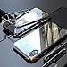 Magnetic Adsorption Case for iPhone XR , [360 Full Body Protection] [Metal Frame] [Support Wireless Charge]Ultra Thin Clear Hard Tempered Glass Back Cover for iPhone XR 6.1'' [Clear Black]